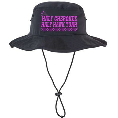 Half Cherokee Hawk Tuah Funny Hawk Tush Legacy Cool Fit Booney Bucket Hat