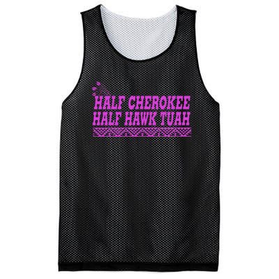 Half Cherokee Hawk Tuah Funny Hawk Tush Mesh Reversible Basketball Jersey Tank