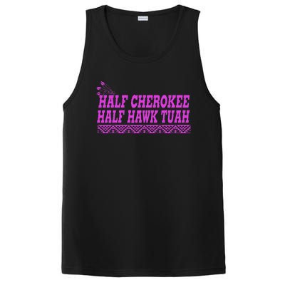 Half Cherokee Hawk Tuah Funny Hawk Tush PosiCharge Competitor Tank