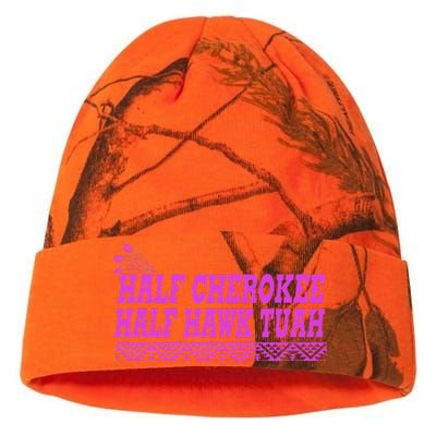 Half Cherokee Hawk Tuah Funny Hawk Tush Kati Licensed 12" Camo Beanie