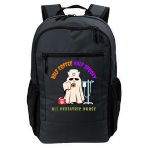 Half Coffee Half Spooky All Pediatric Nurse Cute Halloween Gift Daily Commute Backpack