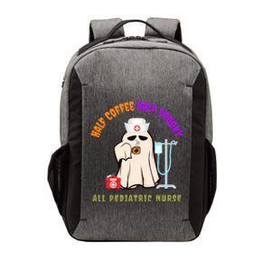 Half Coffee Half Spooky All Pediatric Nurse Cute Halloween Gift Vector Backpack