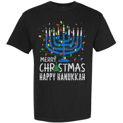 Happy Christmas Hanukkah Chanukah Jewish Garment-Dyed Heavyweight T-Shirt