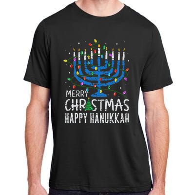 Happy Christmas Hanukkah Chanukah Jewish Adult ChromaSoft Performance T-Shirt