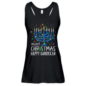 Happy Christmas Hanukkah Chanukah Jewish Ladies Essential Flowy Tank