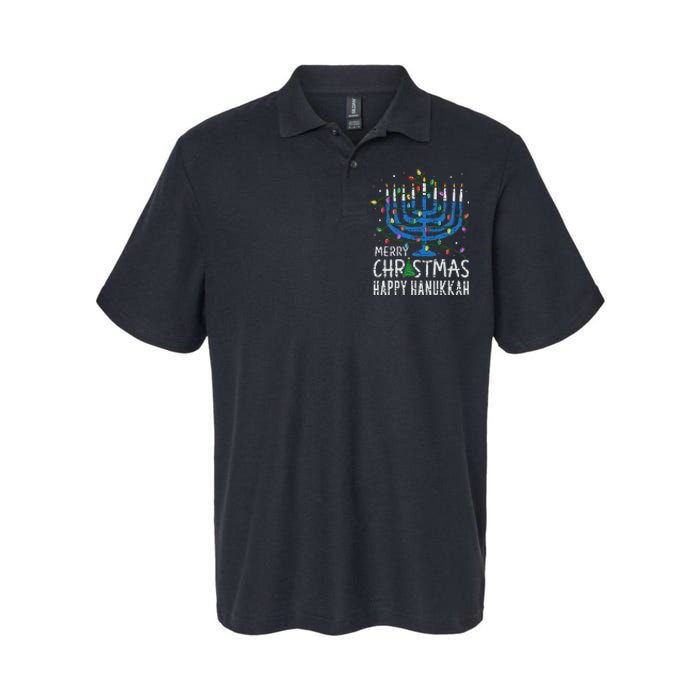 Happy Christmas Hanukkah Chanukah Jewish Softstyle Adult Sport Polo