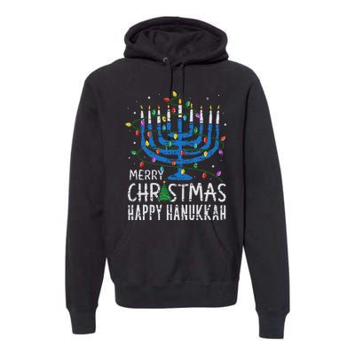 Happy Christmas Hanukkah Chanukah Jewish Premium Hoodie