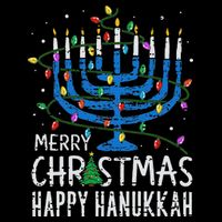 Happy Christmas Hanukkah Chanukah Jewish 16 in Basic Backpack