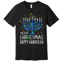 Happy Christmas Hanukkah Chanukah Jewish Premium T-Shirt