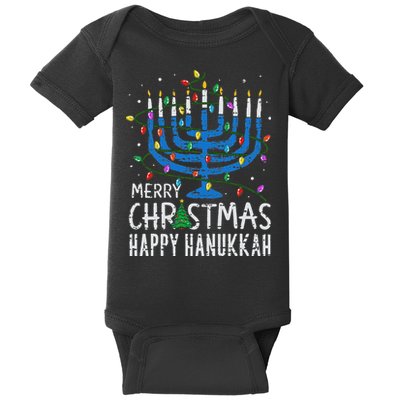 Happy Christmas Hanukkah Chanukah Jewish Baby Bodysuit