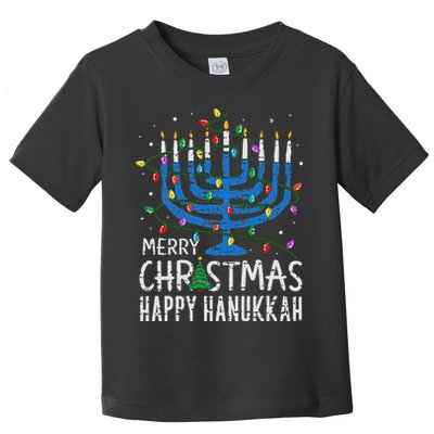 Happy Christmas Hanukkah Chanukah Jewish Toddler T-Shirt