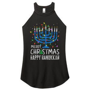 Happy Christmas Hanukkah Chanukah Jewish Women's Perfect Tri Rocker Tank