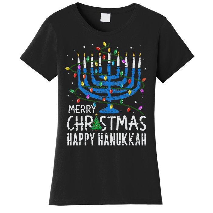 Happy Christmas Hanukkah Chanukah Jewish Women's T-Shirt