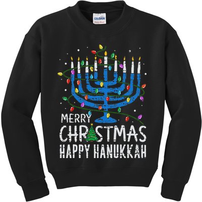 Happy Christmas Hanukkah Chanukah Jewish Kids Sweatshirt