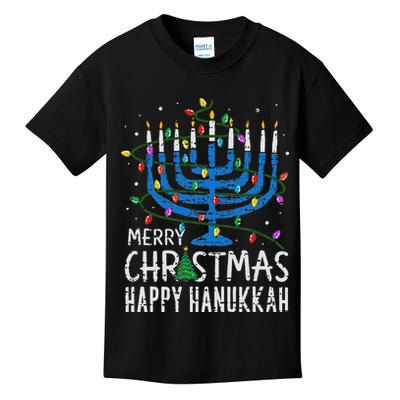 Happy Christmas Hanukkah Chanukah Jewish Kids T-Shirt