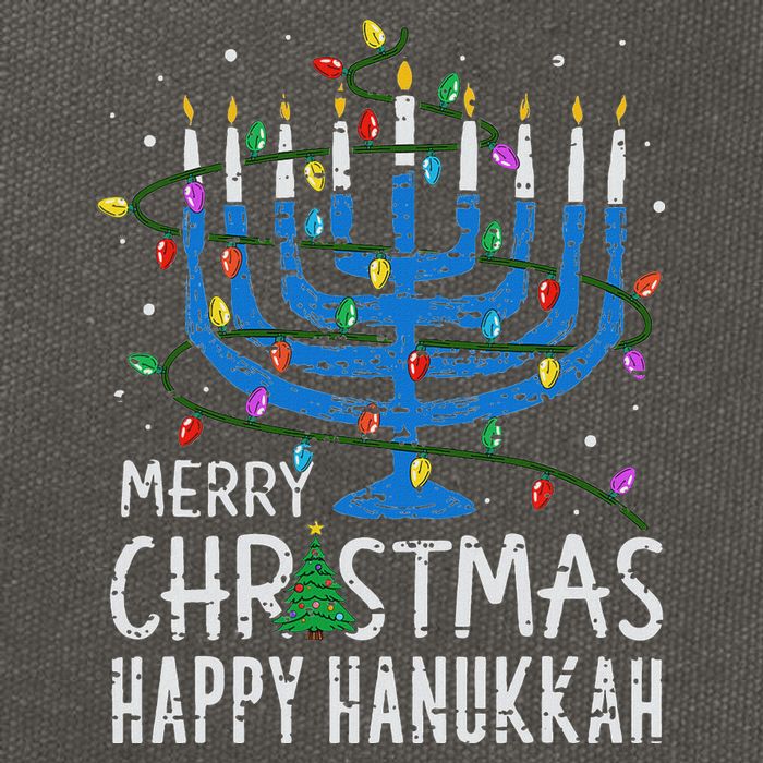 Happy Christmas Hanukkah Chanukah Jewish Cotton Canvas Backpack