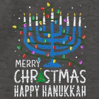 Happy Christmas Hanukkah Chanukah Jewish Vector Backpack