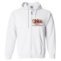 Highland Cow Halloween Christmas Thanksgiving Hallothanksmas Full Zip Hoodie