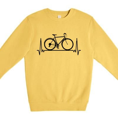 Heartbeat Cycling Premium Crewneck Sweatshirt