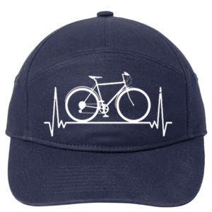 Heartbeat Cycling 7-Panel Snapback Hat