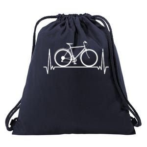 Heartbeat Cycling Drawstring Bag