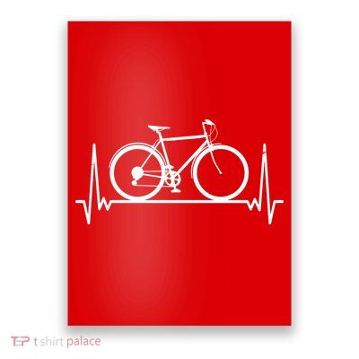 Heartbeat Cycling Poster
