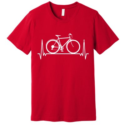Heartbeat Cycling Premium T-Shirt