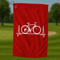 Heartbeat Cycling Golf Towel
