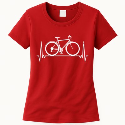 Heartbeat Cycling Womens T-Shirt