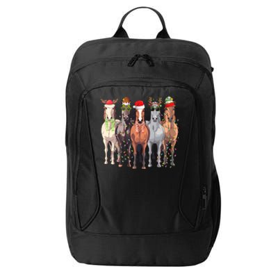 Horses Christmas City Backpack