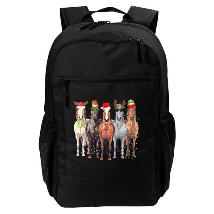 Horses Christmas Daily Commute Backpack