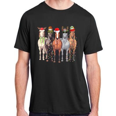 Horses Christmas Adult ChromaSoft Performance T-Shirt