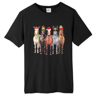 Horses Christmas Tall Fusion ChromaSoft Performance T-Shirt