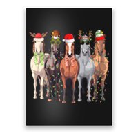 Horses Christmas Poster