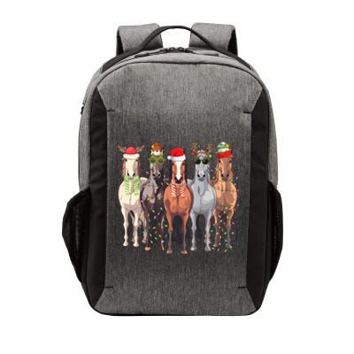 Horses Christmas Vector Backpack