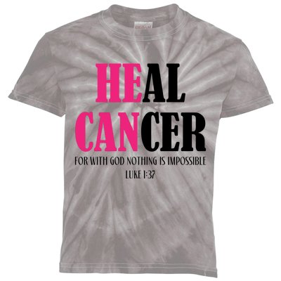 He Can Heal Cancer Kids Tie-Dye T-Shirt