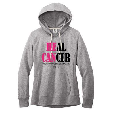 He Can Heal Cancer Women's Fleece Hoodie