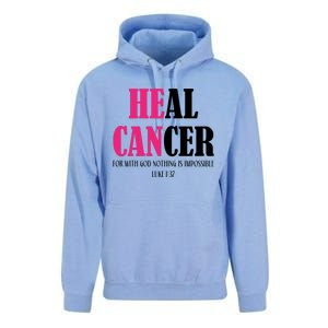 He Can Heal Cancer Unisex Surf Hoodie