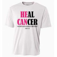 He Can Heal Cancer Cooling Performance Crew T-Shirt