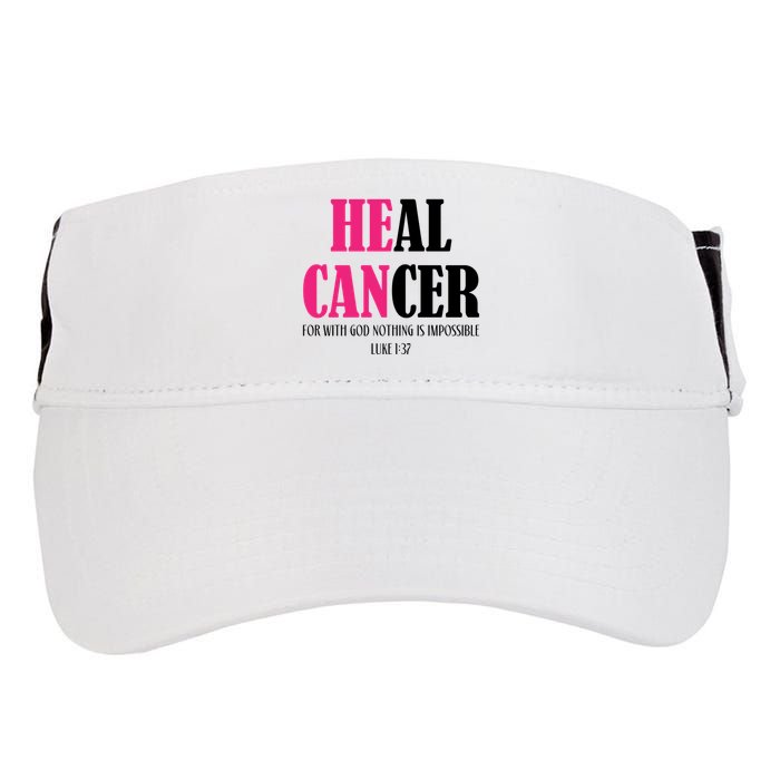 He Can Heal Cancer Adult Drive Performance Visor
