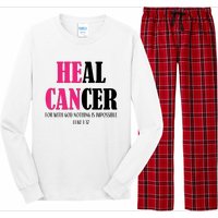 He Can Heal Cancer Long Sleeve Pajama Set