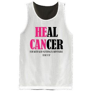 He Can Heal Cancer Mesh Reversible Basketball Jersey Tank