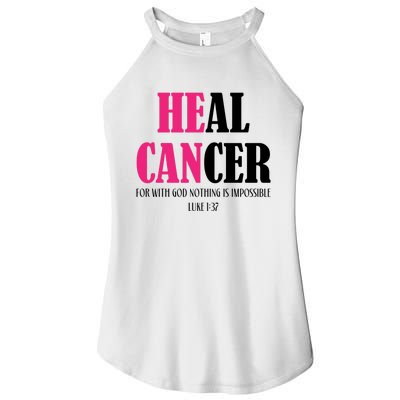 He Can Heal Cancer Women’s Perfect Tri Rocker Tank