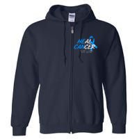 He Can Heal Cancer Colon Cancer Awareness Blue Ribbon Full Zip Hoodie