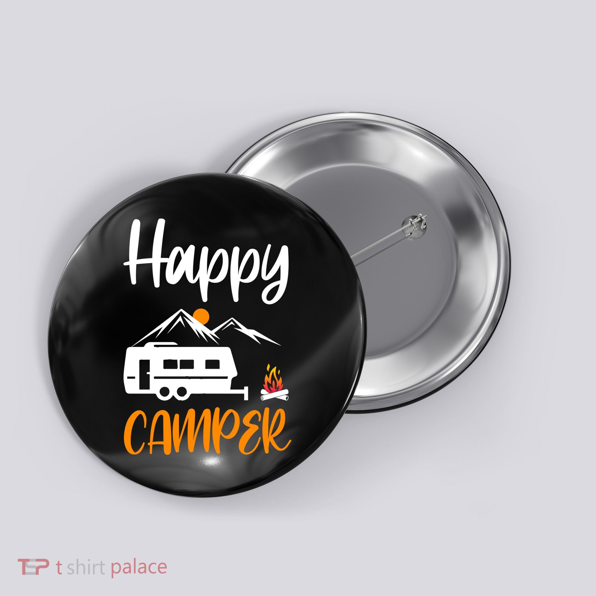 Happy Camper Button