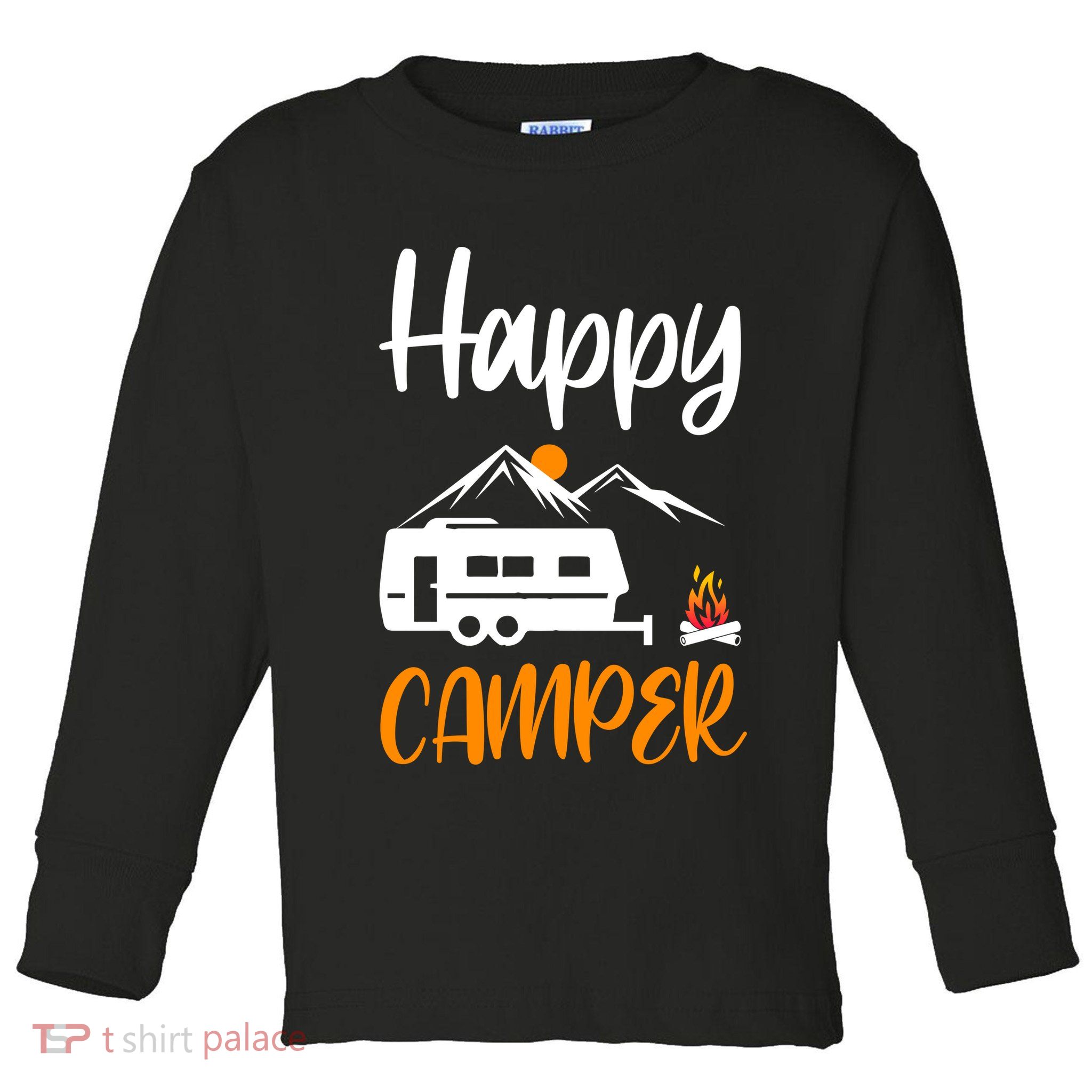 Happy Camper Toddler Long Sleeve Shirt