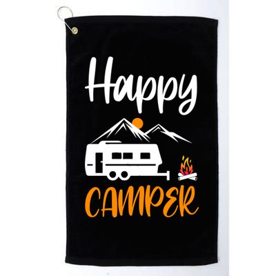 Happy Camper Golf Towel
