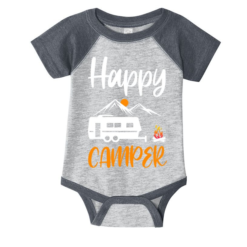 Happy Camper Infant Baby Jersey Bodysuit