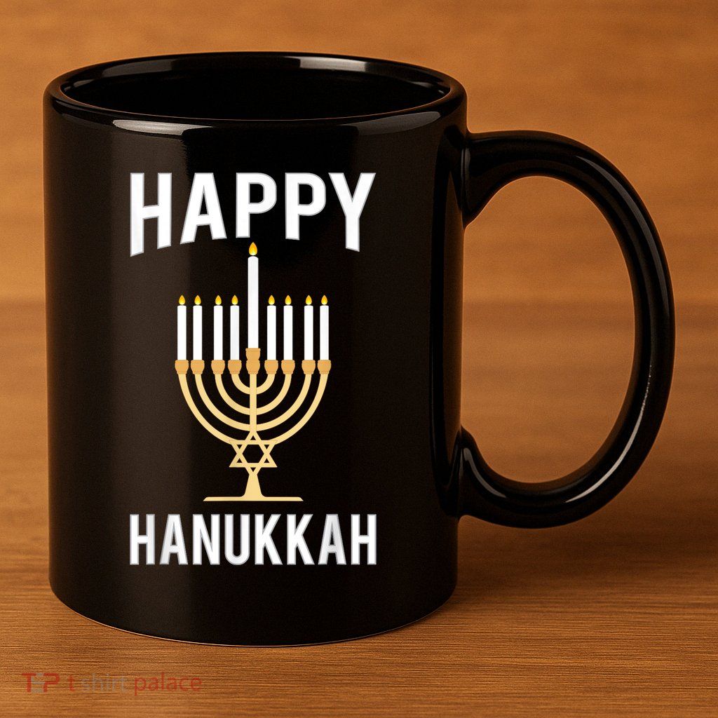 Happy Chrismukkah Hanukkah 11oz C Handle Ceramic Mug