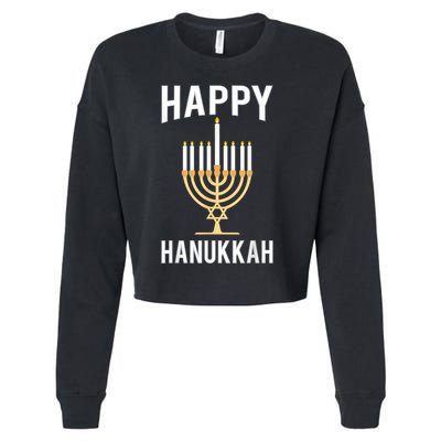 Happy Chrismukkah Hanukkah Cropped Pullover Crew